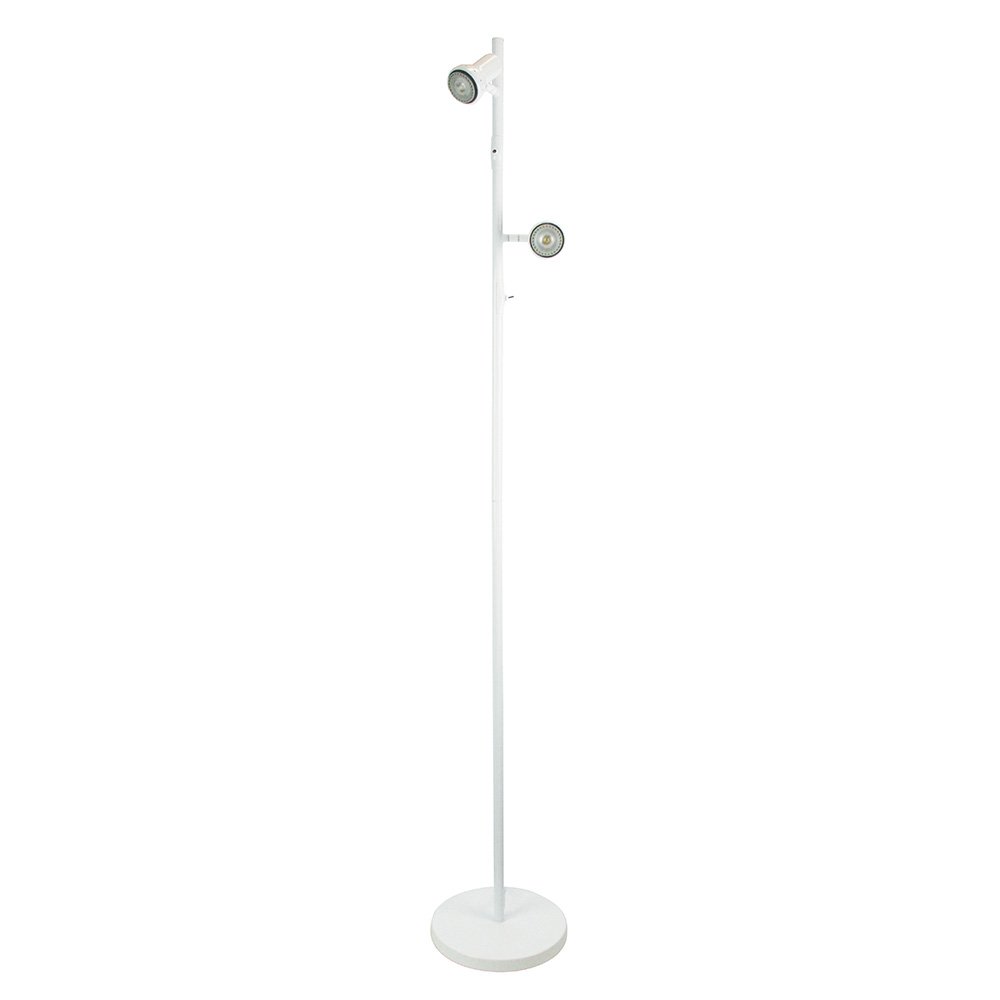 Daxam 2 Light Floor Lamp LED White - SL98592WH-Floor Lamps-Oriel Lighting