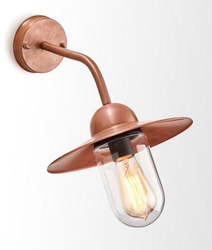 Deksel Aged Copper Exterior Wall Light IP54 - DEKSEL01-Exterior Wall Lights-CLA Lighting