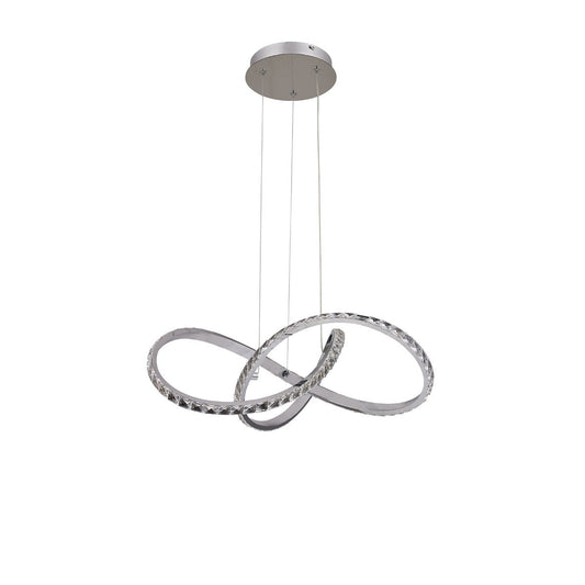 Diamanto Dimmable LED Pendant Light - Chrome - LL002PL089CH-LED Pendants-Lexi Lighting