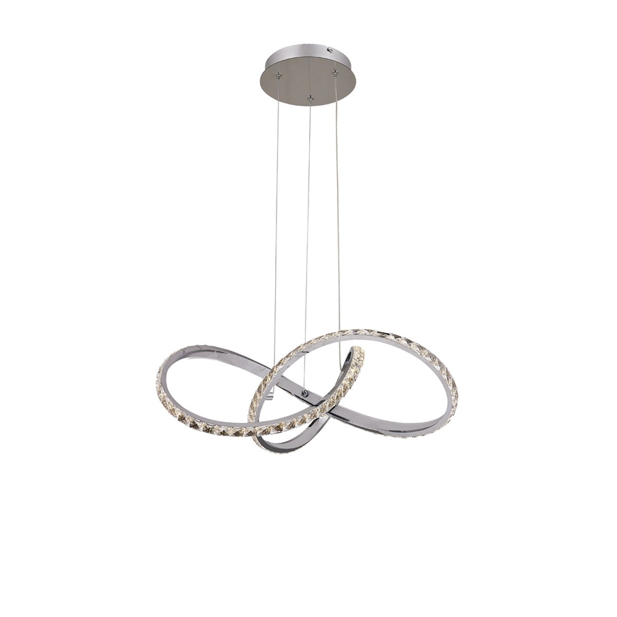 Diamanto Dimmable LED Pendant Light - Chrome - LL002PL089CH-LED Pendants-Lexi Lighting