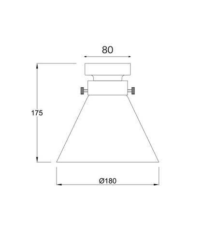 DIYBAT DIY Black Batten Fitting With Clear Small Cone Shape Glass - DIYBAT05-DIY Batten Fix Lights-CLA Lighting