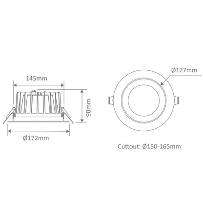 Domus EXPO- 10W/25W/35W Colour Switchable Polished Reflector LED Downlight 240V - TRIO Domus, DOWNLIGHTS, domus-expo-10w-25w-35w-colour-switchable-polished-reflector-led-downlight-240v-trio