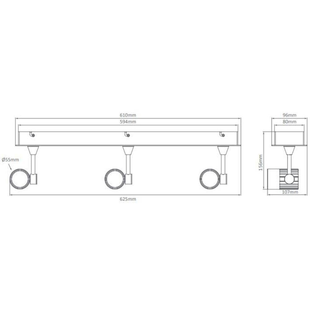 Domus JET-3B - 3 x 10W LED Spotlight Bar-INDOOR-Domus