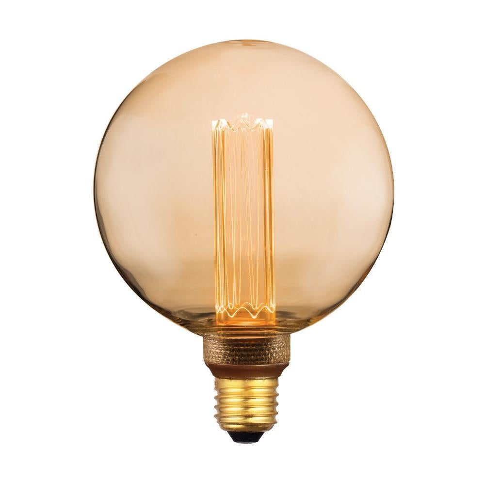 3.5W LED Dimmable G125 Spherical Shape Retro Vintage Filament Globe 1800K - B22/E27 Domus, GLOBES, domus-lrf-g125-3-5w-led-dimmable-g125-spherical-shape-retro-vintage-filament-globe-1800k-b22