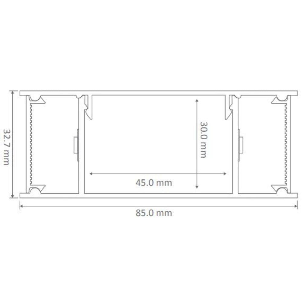 Domus LUMALINE-2-600 - 2x11.5W 600mm LED Up/Down Wall light-INDOOR-Domus Lighting