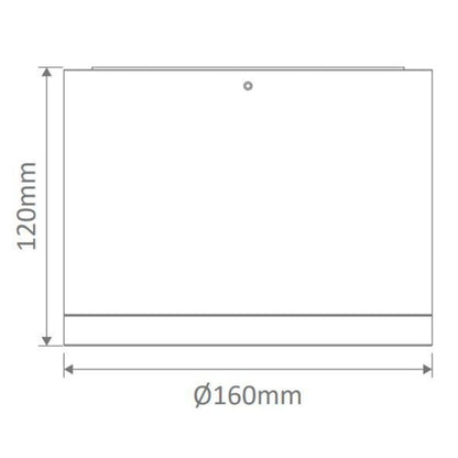 Domus NEO-35-SM - 35W LED Dimmable Surface Mount Downlight IP54 White-DOWNLIGHTS-Domus Lighting