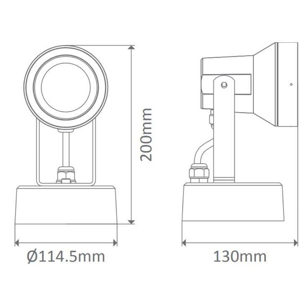 Domus VISION-9 - 9W Exterior LED Spotlight IP54-OUTDOOR-Domus