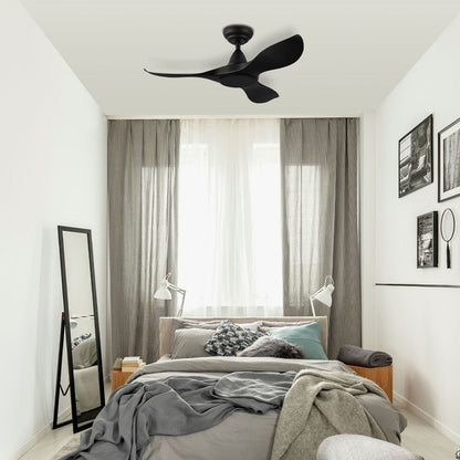 Eglo NOOSA 40” ABS 3 Blade DC Ceiling Fan with Remote Control-Ceiling Fan-Eglo