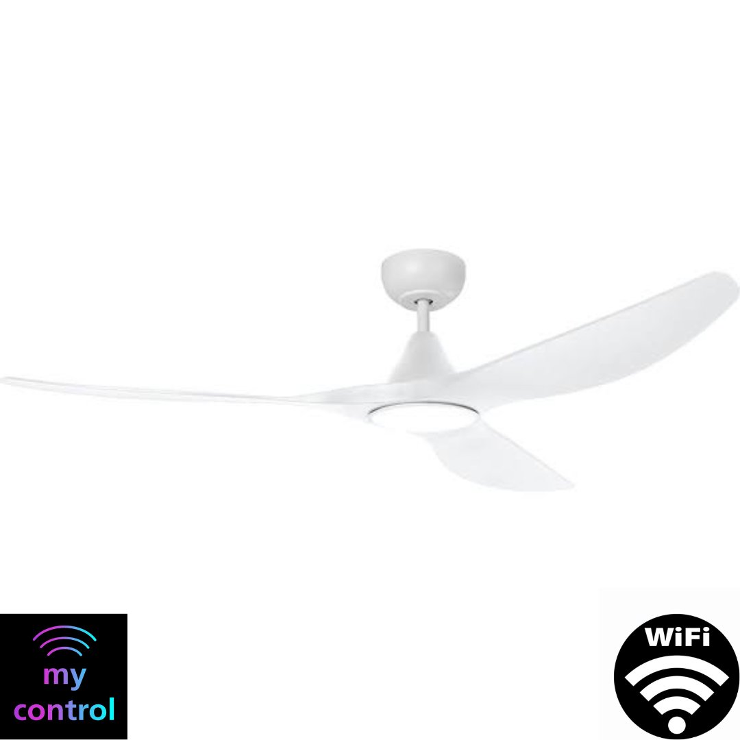 Eglo SURF 48" DC WiFi Ceiling Fan with LED Light, Remote Control & WiFi Module-Ceiling Fan-Eglo