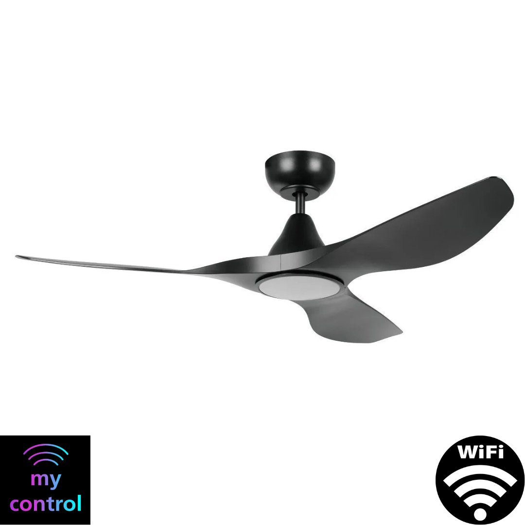 Eglo SURF 48" DC WiFi Ceiling Fan with LED Light, Remote Control & WiFi Module-Ceiling Fan-Eglo