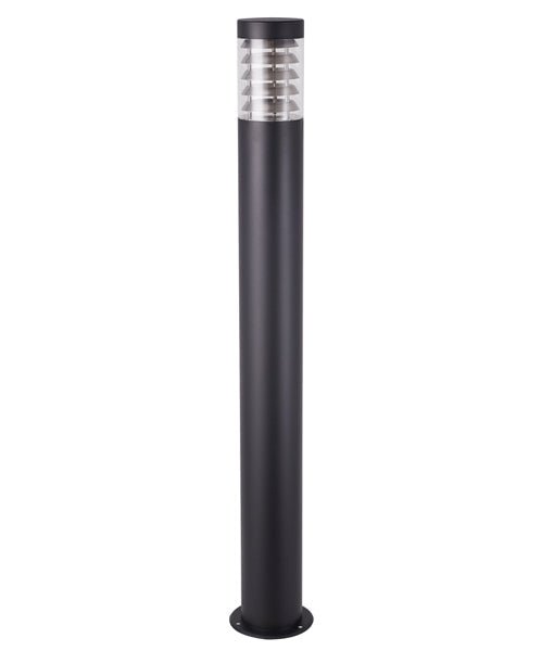 Elanora Exterior Long Bollard ES Black IP44 1000mm - CLA1615LBL-Bollard Lights-CLA Lighting