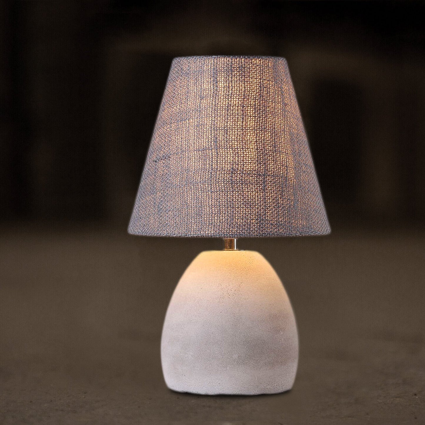 ELENA Elegant Modern Table Lamp Concrete E14 Lamp Base-Table Light-Dropli