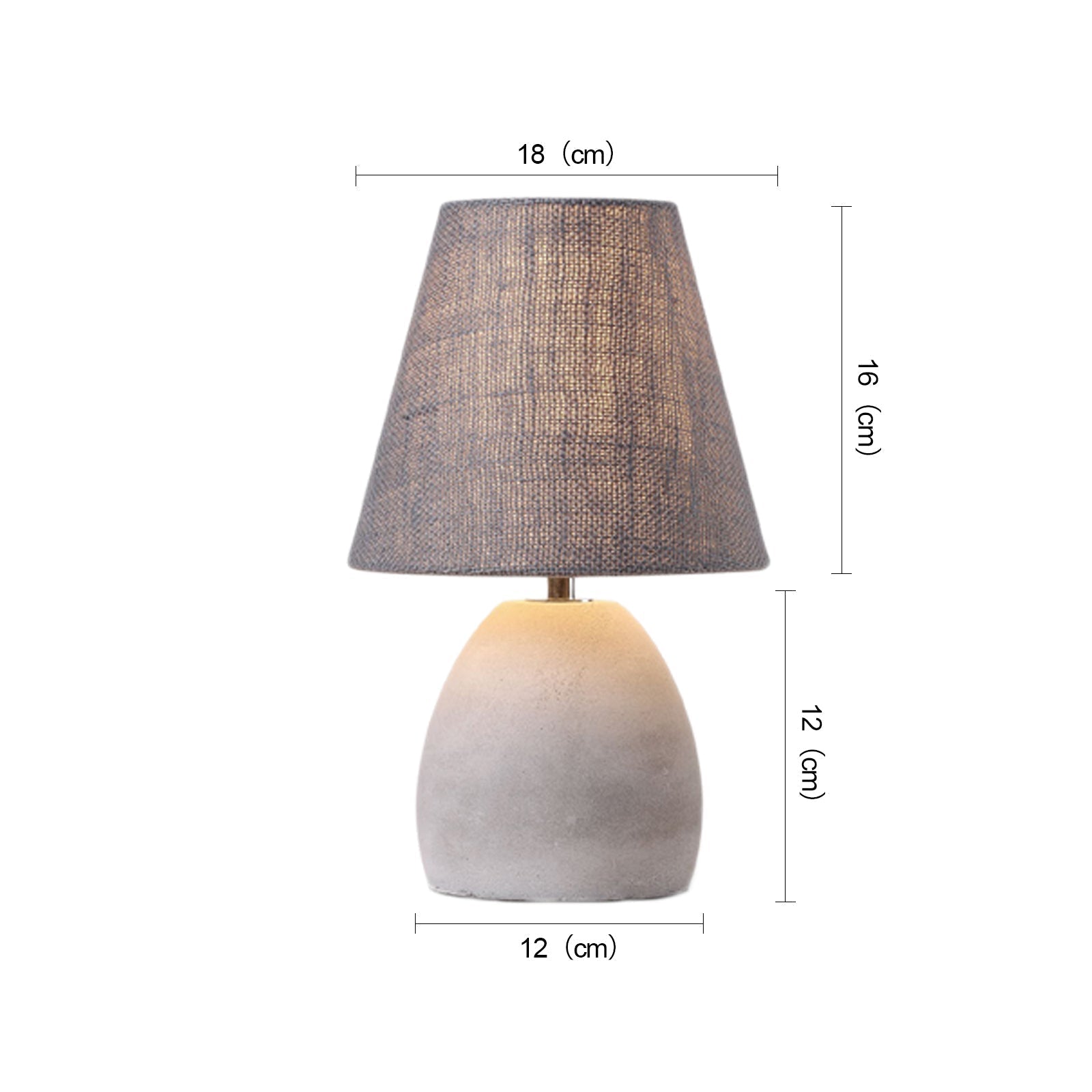 ELENA Elegant Modern Table Lamp Concrete E14 Lamp Base-Table Light-Dropli