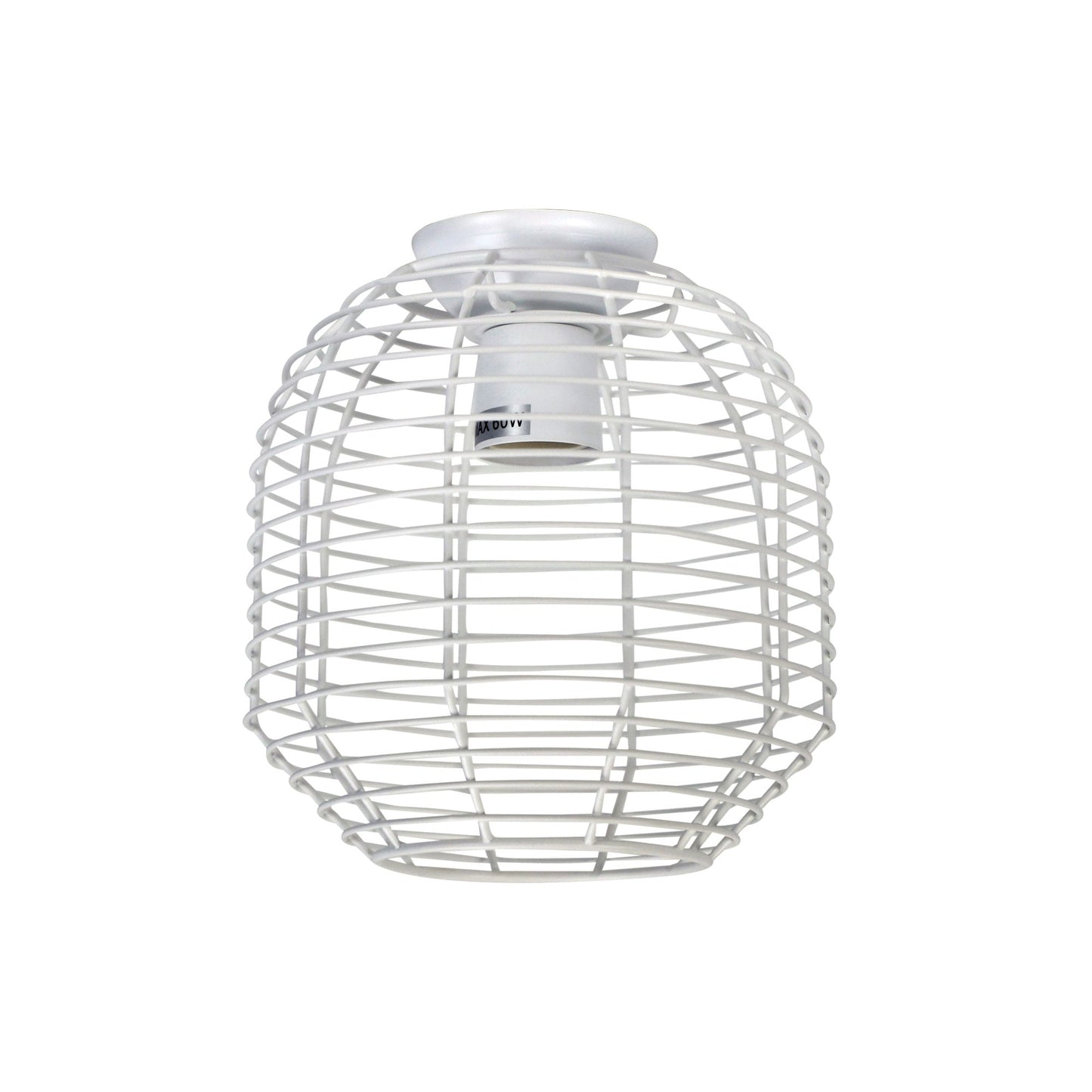 Eve.18 White Mesh DIY Shade B22 - OL2543WH-DIY Batten Fix Lights-Oriel Lighting