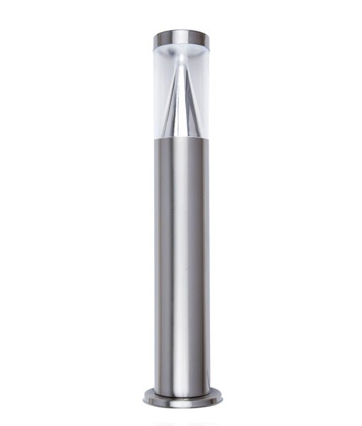 Exterior 12V LED Bollard Light 6W 3000K 316 Stainless Steel With Flange IP67 - PORTUS1FLSS-Bollard Lights-CLA Lighting