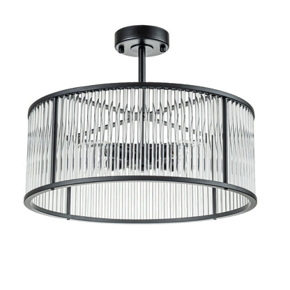 Farrah Flush Mount - Black--CAFE Lighting & Living