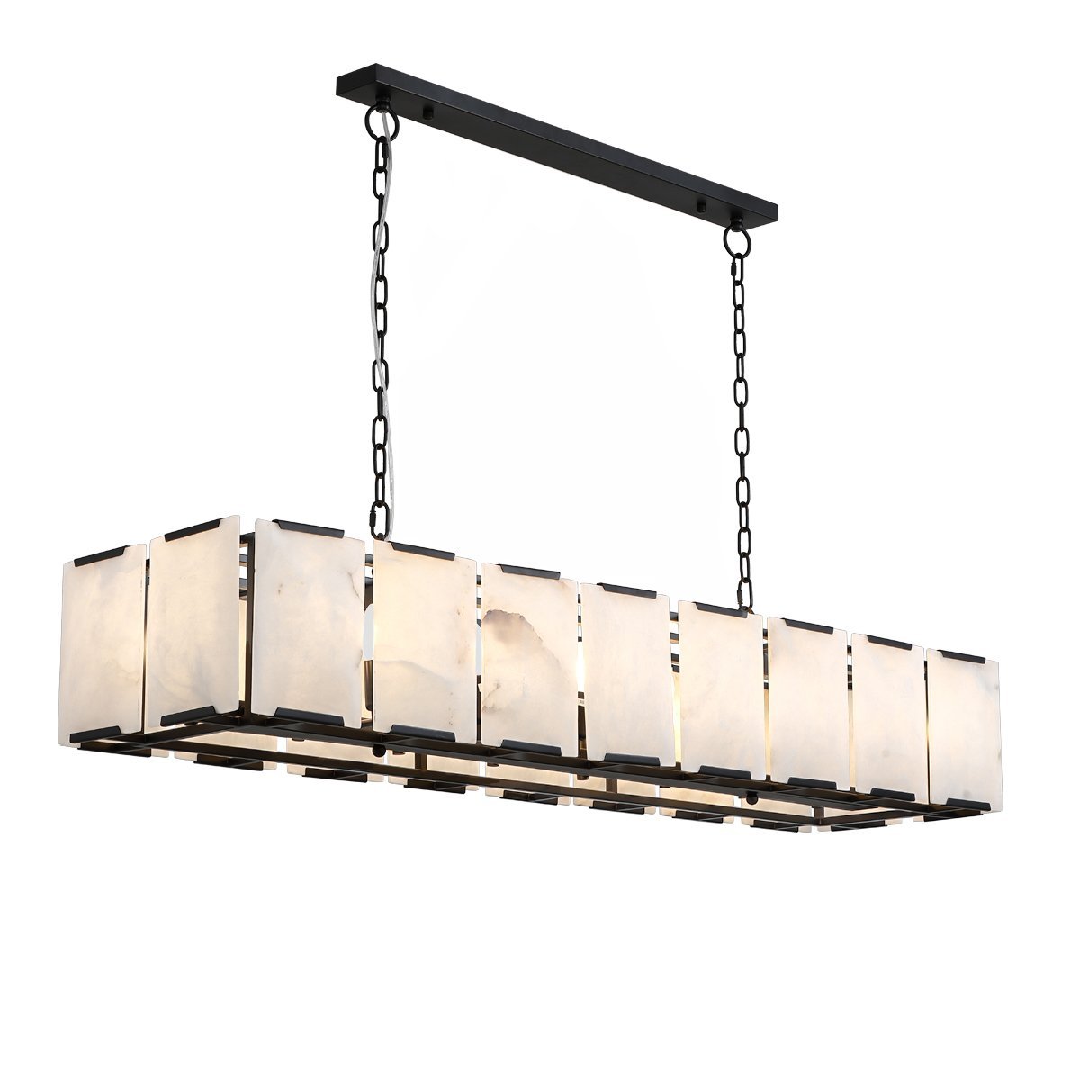 Florence Alabaster Pendant - Linear Black--CAFE Lighting & Living