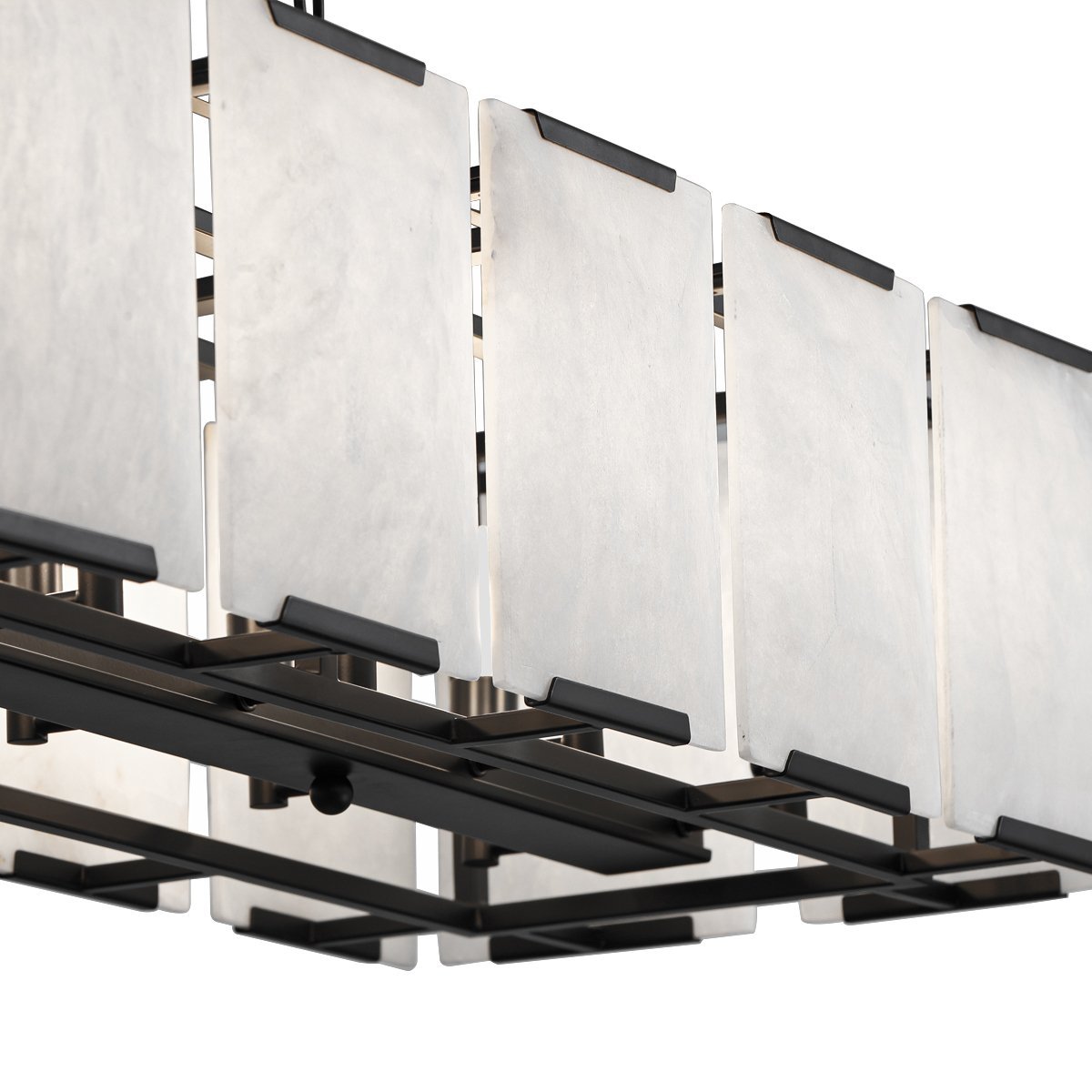 Florence Alabaster Pendant - Linear Black--CAFE Lighting & Living