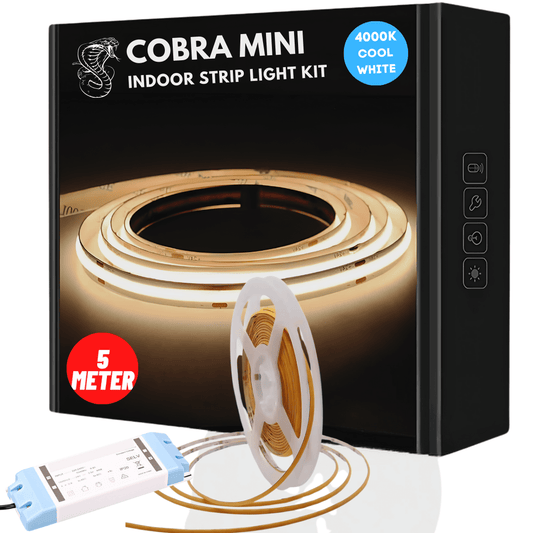 5 meter COBRA Pro Mini 35W Dotless LED Strip Kit - 4000K Cool White