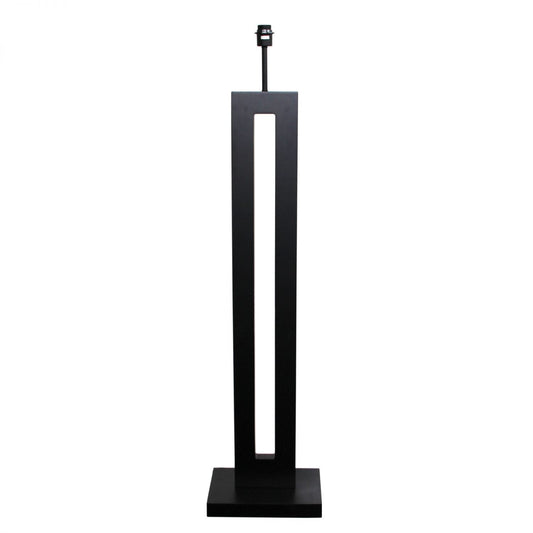 Habitat 1 Light Floor Lamp Base Only Dark Stain - Oriel-Floor Lamps-Oriel Lighting