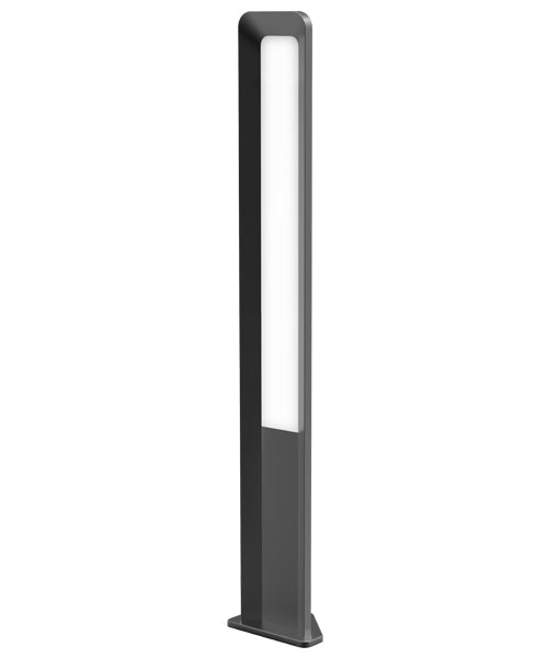 HATHOR Exterior LED Bollard Dark Grey 13W 3000K IP54 800mm - HATHOR3-Bollard Lights-CLA Lighting