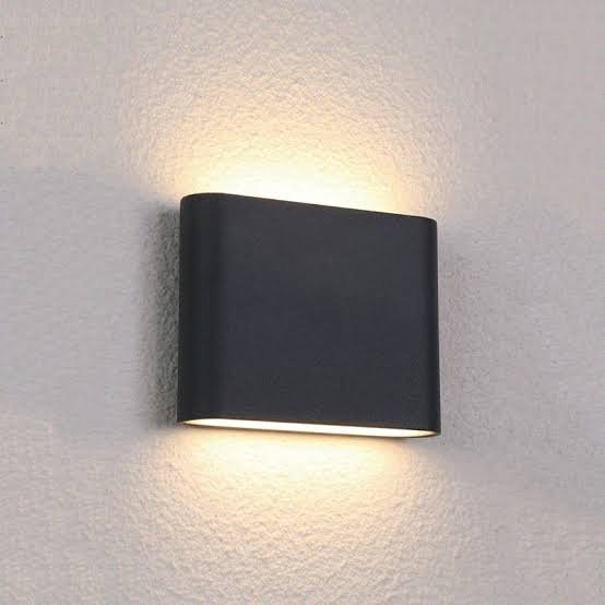 HAYDEN 12W Up/Down Matt Black LED Wall Lamp IP54-General-COPY