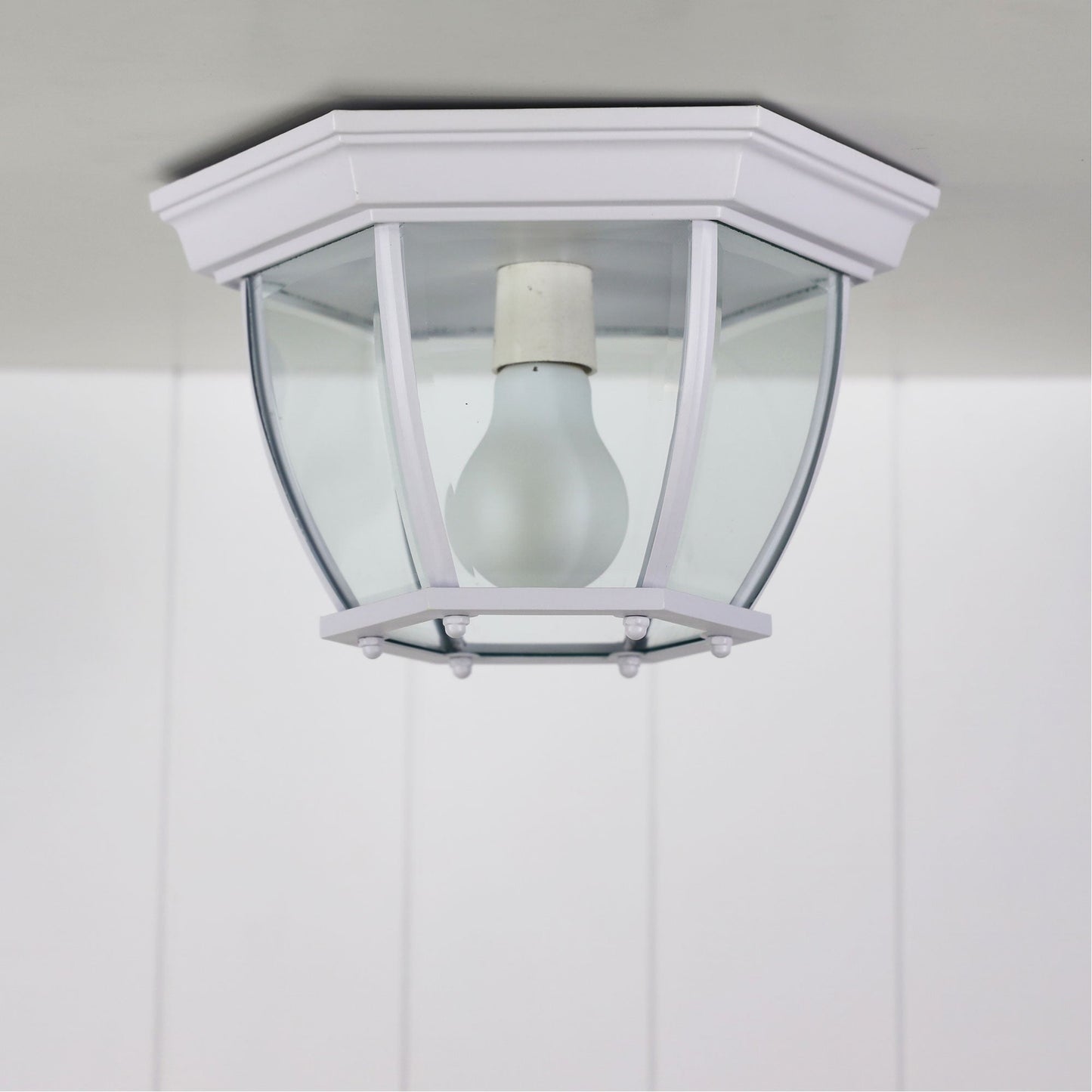 Highgate DIY Under Eave Ext White - OL7663WH-Outdoor Close To Ceiling Lights-Oriel Lighting