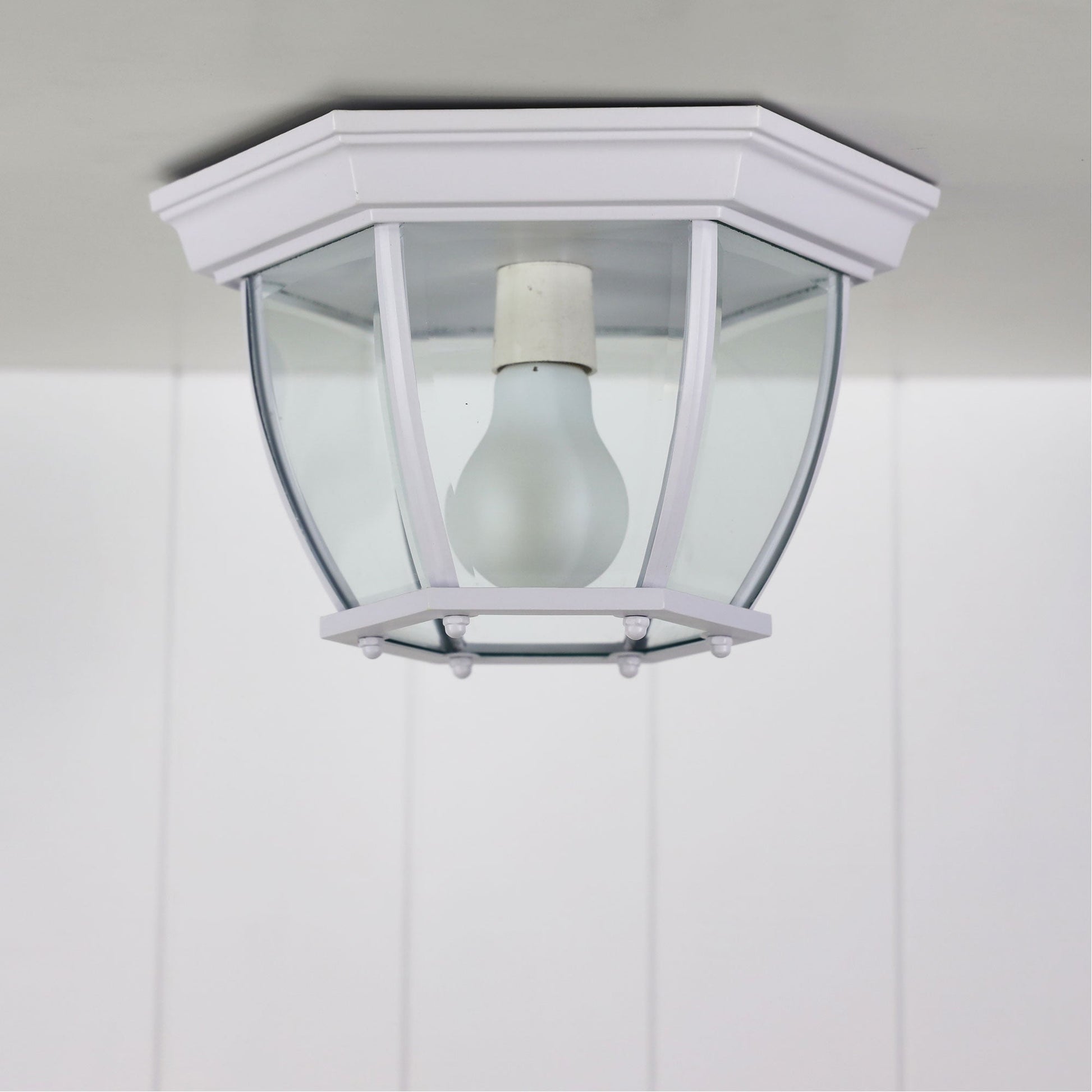 Highgate DIY Under Eave Ext White - OL7663WH-Outdoor Close To Ceiling Lights-Oriel Lighting