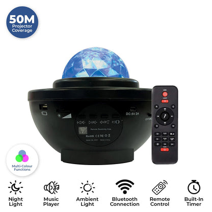 Home Master Star Projector Bluetooth Remote Control Speaker Colour Changing-Home & Garden > Lighting-Dropli