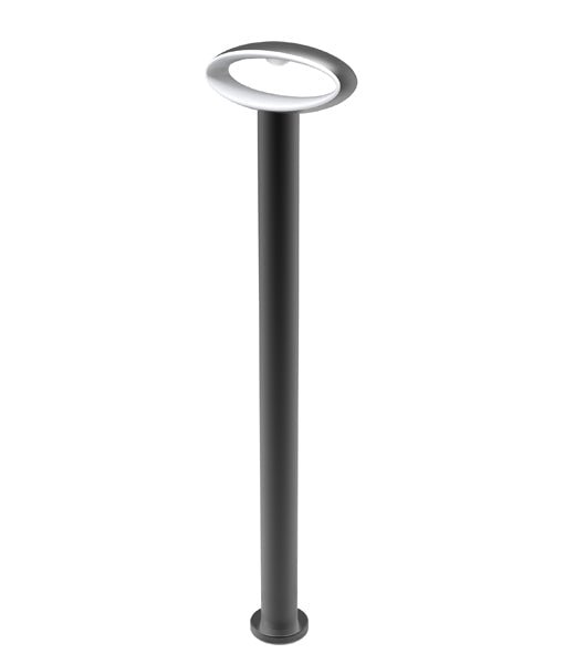 HORUS Exterior LED Bollard Long Black 9W 3000K IP54 800mm - HORUS4-Bollard Lights-CLA Lighting