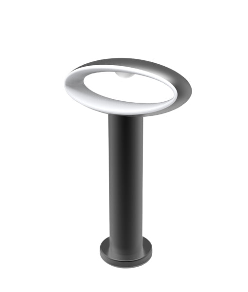 HORUS Exterior LED Bollard Short Black 9W 3000K IP54 300mm - HORUS2-Bollard Lights-CLA Lighting