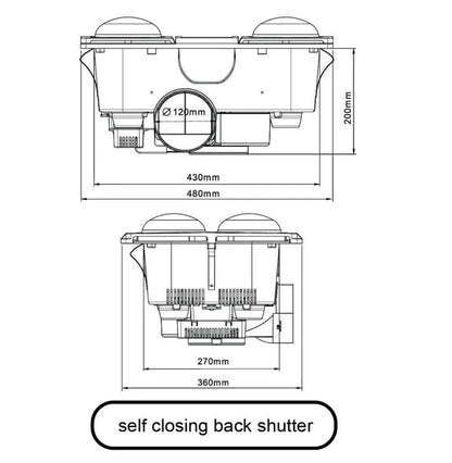 Innolux Ultra 4 Bathroom Instant Heat, Light and Exhaust Fan