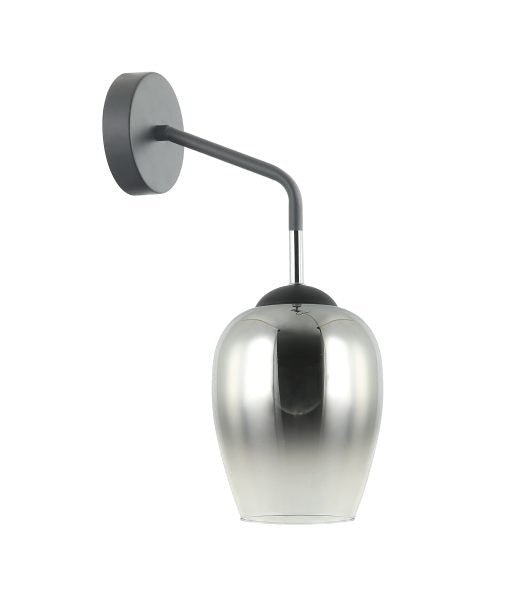 Interior Wine Glass 1 Light Wall Light Black / Chrome - VINUM1W-Wall Sconce-CLA Lighting