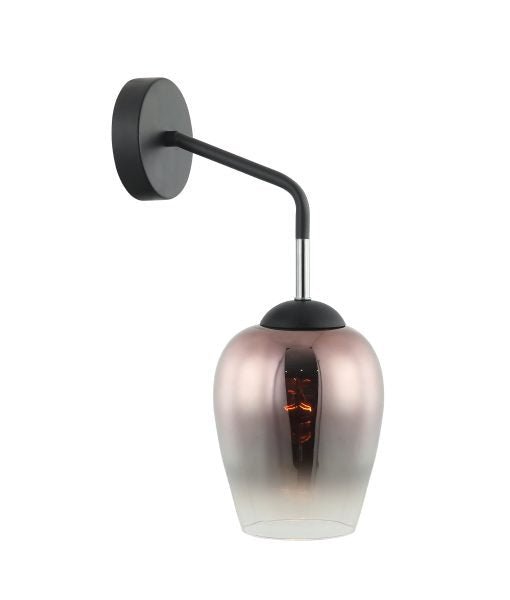 Interior Wine Glass 1 Light Wall Light Black / Copper - VINUM2W-Wall Sconce-CLA Lighting