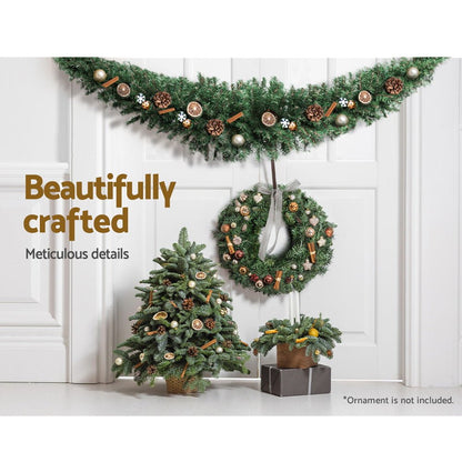 Christmas Garland 2.1M Xmas Tree Decoration Green-Occasions > Christmas-Dropli