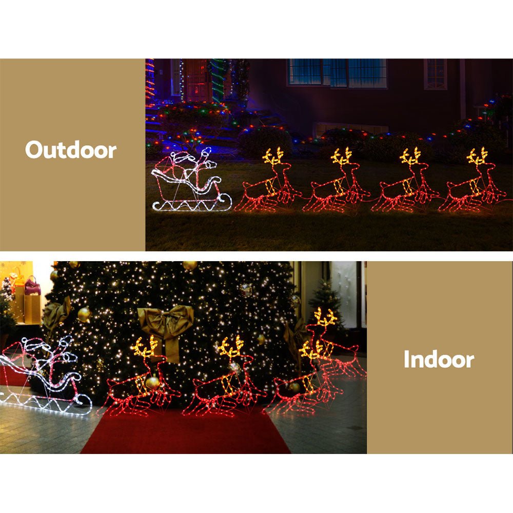 Christmas Motif Lights LED Rope Reindeer Waterproof Colourful Xmas-Occasions > Christmas-Dropli