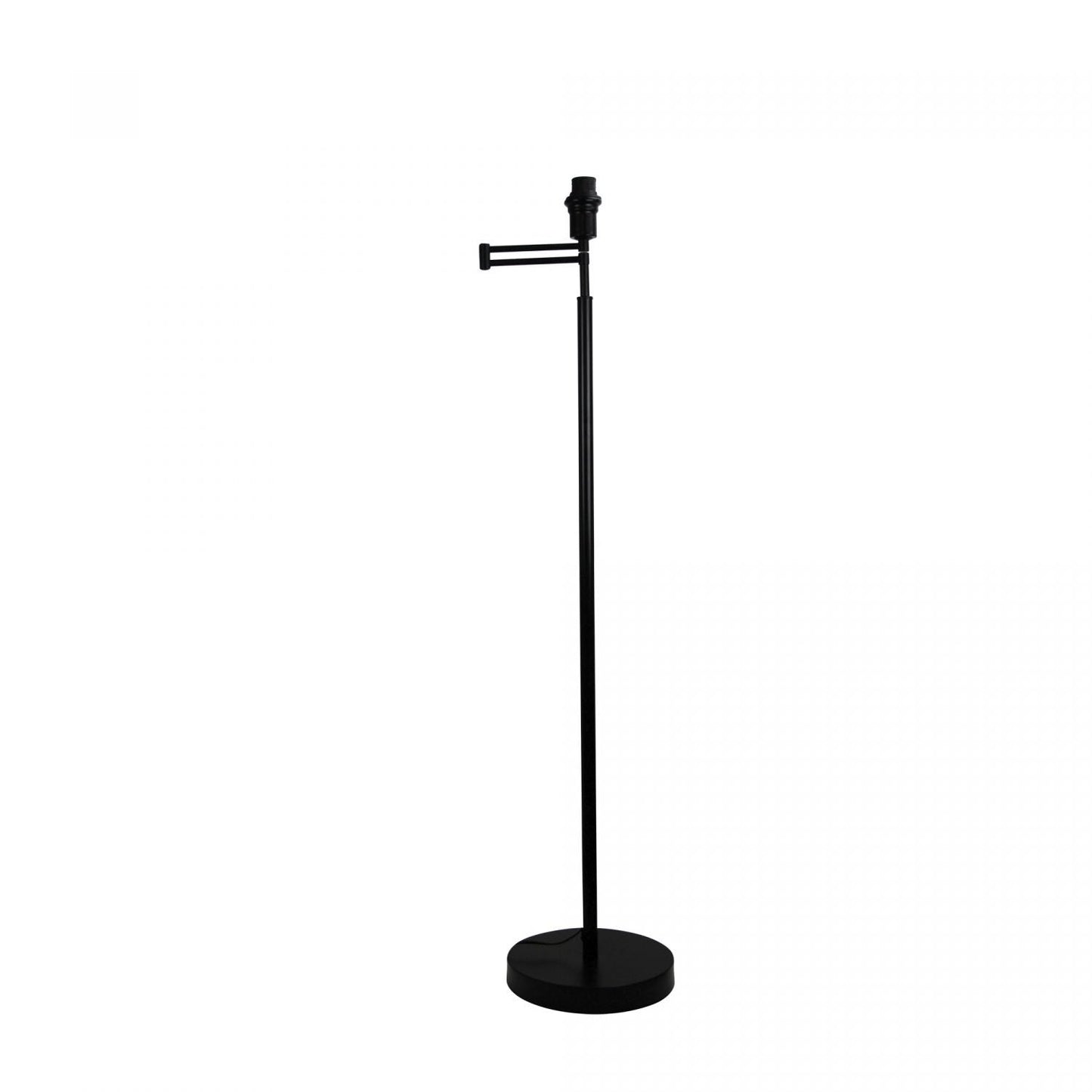 Kingston 1 Light Floor Lamp Swing Arm Base Black - SL91313BK-Floor Lamps-Oriel Lighting