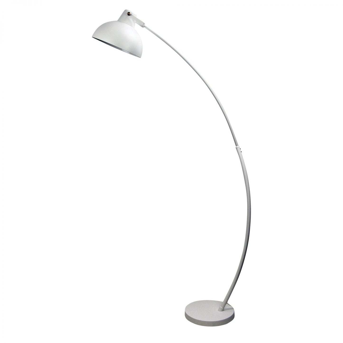 Lago 1 Light Floor Lamp Matt White - OL93953WH-Floor Lamps-Oriel Lighting