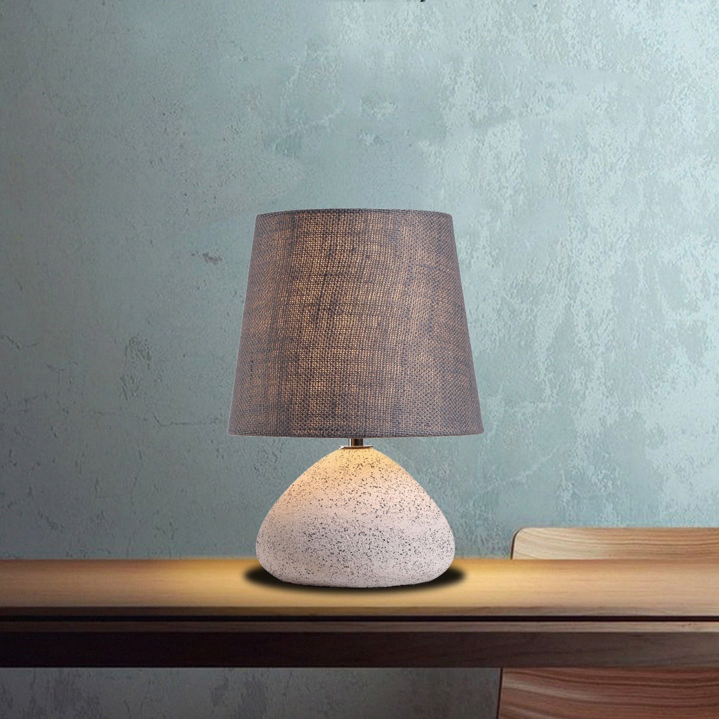 LAURA Stylish Concrete Modern Table Lamp E14 lamp Base-Table Light-Dropli