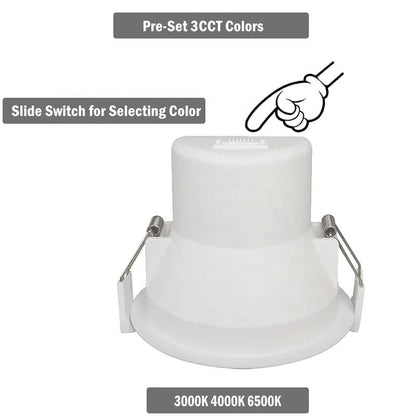 LC310 13W Tri-Colour Dimmable Ultra-low Glare LED Downlight 90mm Cut Out-LED downlight-LC