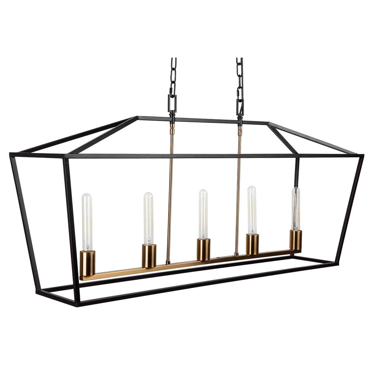 Le Mans Pendant - Large Black-Chandeliers-Cafe Lighting and Living