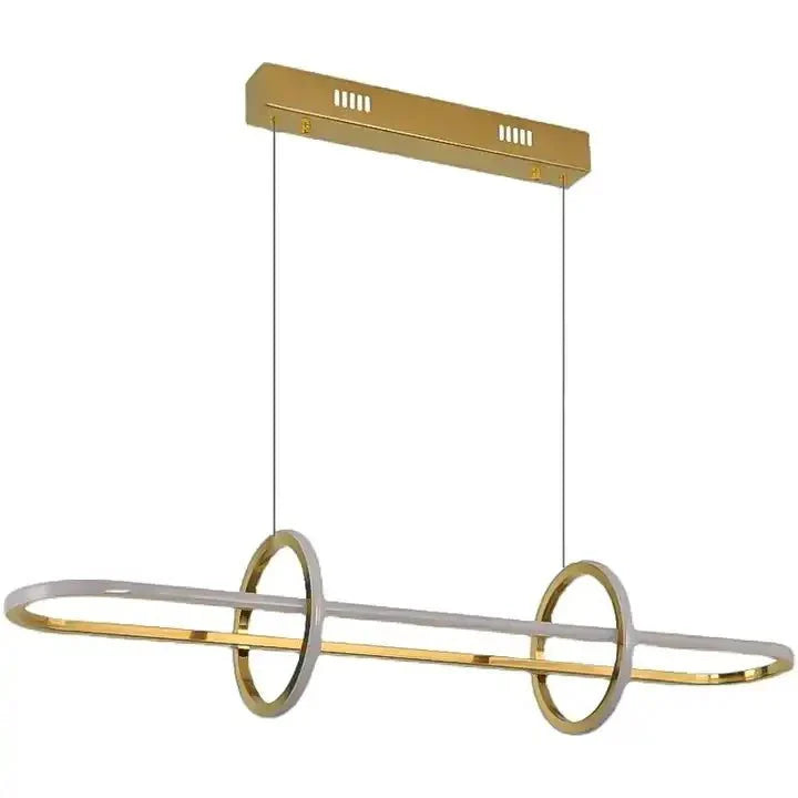 LEXINGTON Linear TriColour Selectable Brass LED Pendant-Pendant Light-Qzao