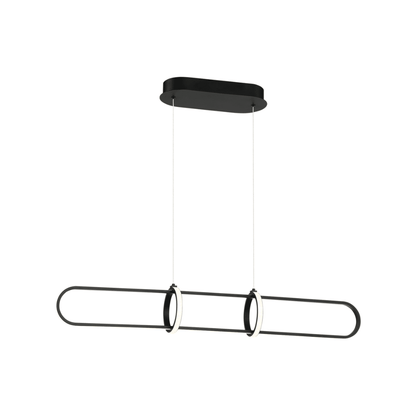 Lexington Linear TriColour Selectable Matte Black LED Pendant-Pendant Light-Qzao