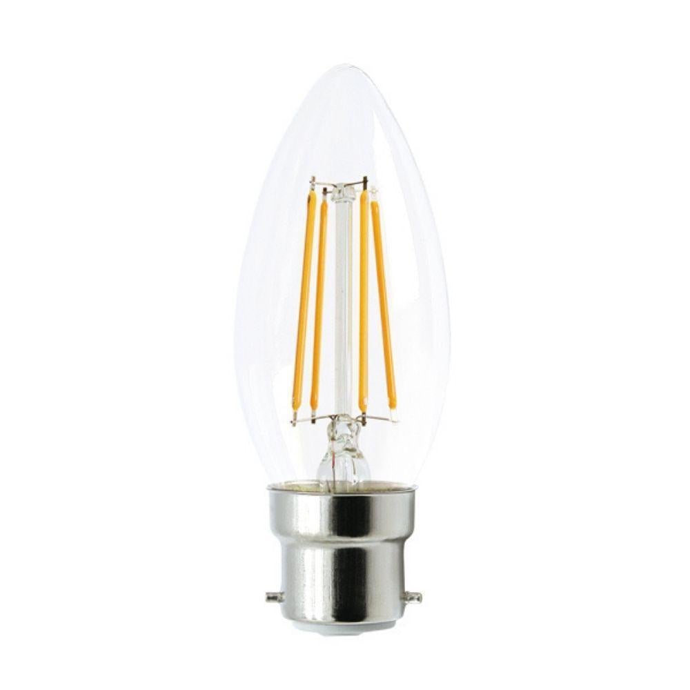 4W Clear LED Filament Dimmable Candle - 4000K Green Earth Lighting Australia, GLOBES, 4w-dimmable-candle-4000k