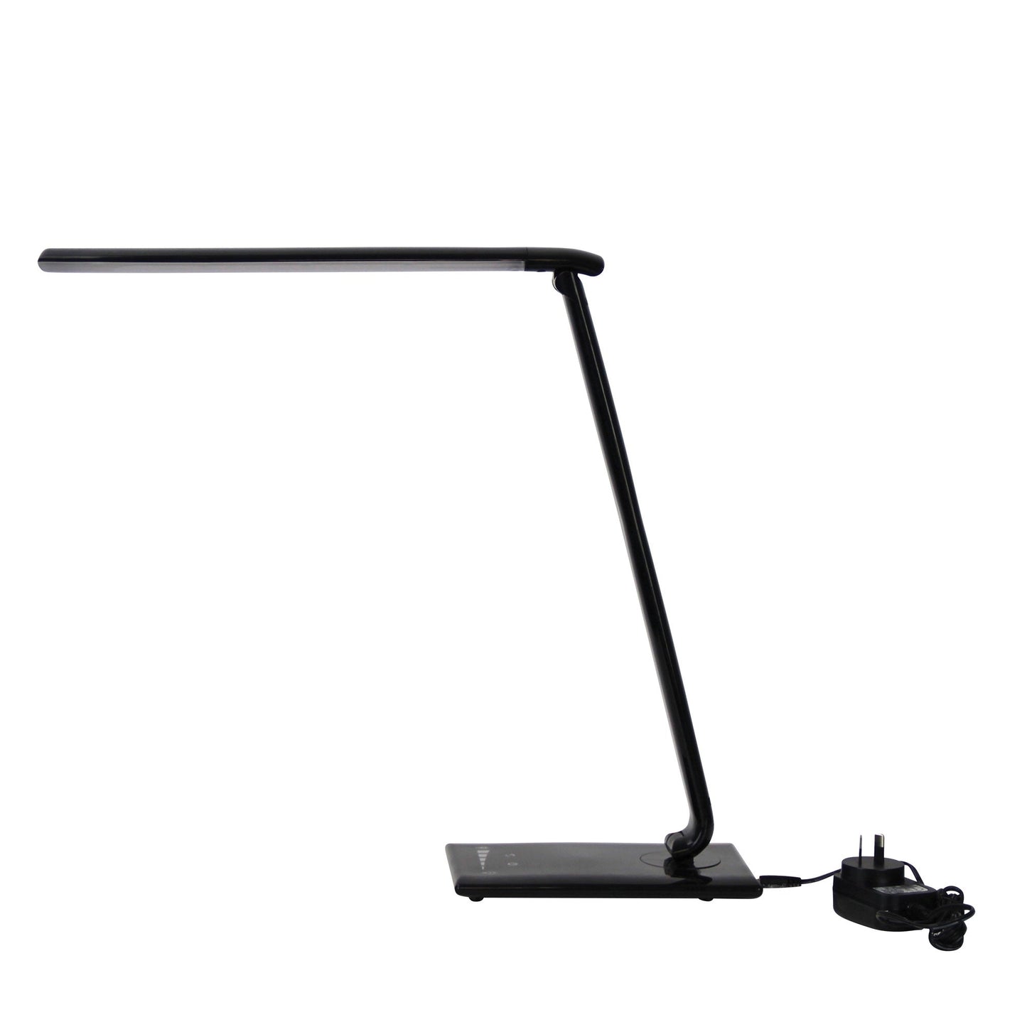 Luke LED Black Desk Lamp Touch Dim USB Port-TABLE AND FLOOR LAMPS-Oriel