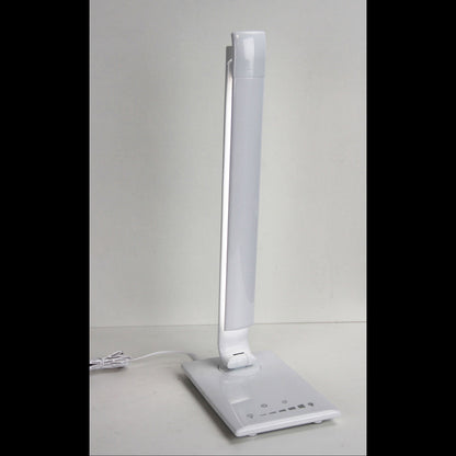 Luke LED White Desk Lamp Touch Dim USB Port-TABLE AND FLOOR LAMPS-Oriel