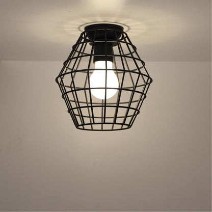 Maci Wire Retro Industrial DIY Shade Black 180mm-DIY Batten Fix Lights-Oriel Lighting