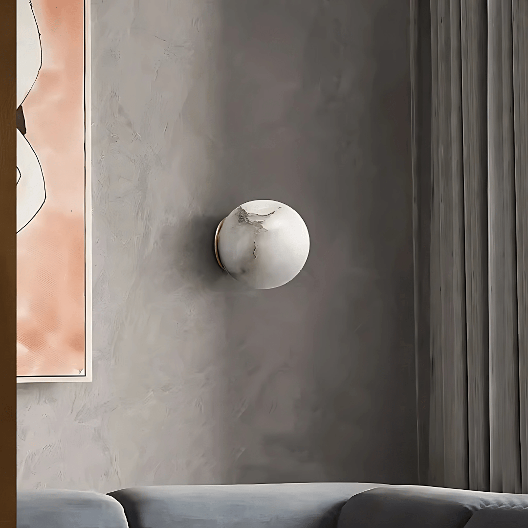 SOLACE Black Spanish Marble LED Wall Light