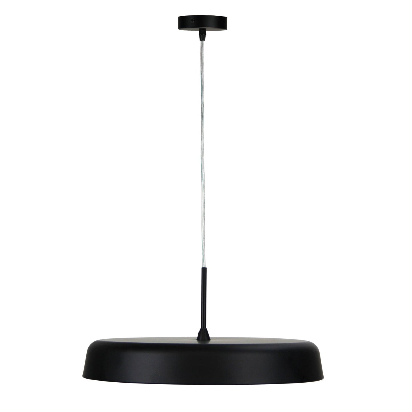 Madison LED Pendant Black 420mm - OL60451/42BK-LED Pendants-Oriel Lighting