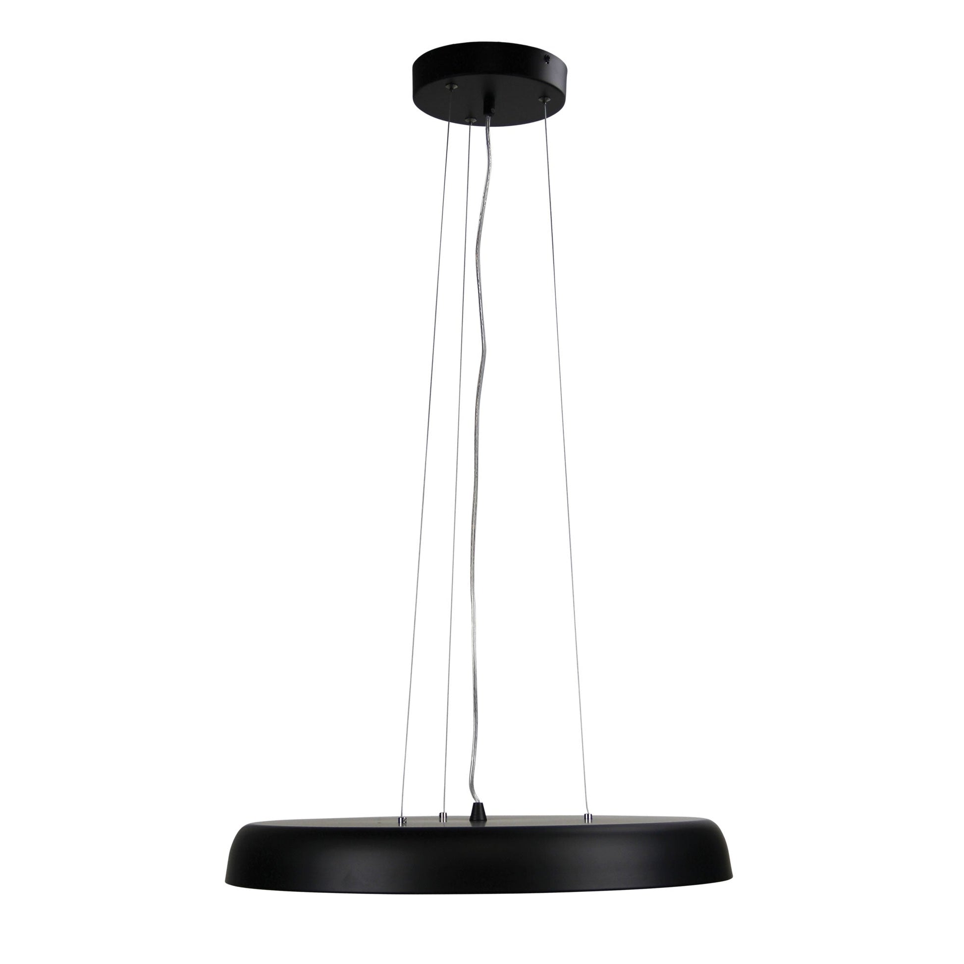 Madison LED Pendant Black 560mm - OL60451/56BK-LED Pendants-Oriel Lighting